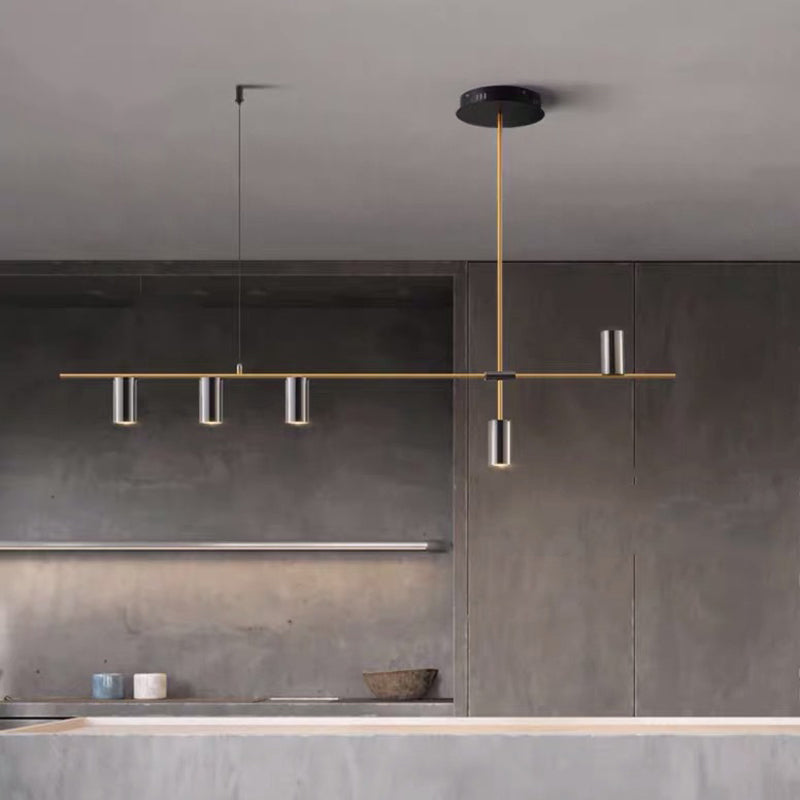 Modern Geometric Island Pendant Lights Metal Multiple-Light Island Pendant Lighting