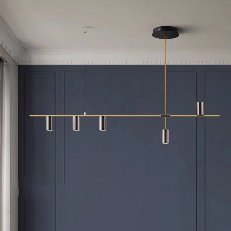 Modern Geometric Island Pendant Lights Metal Multiple-Light Island Pendant Lighting