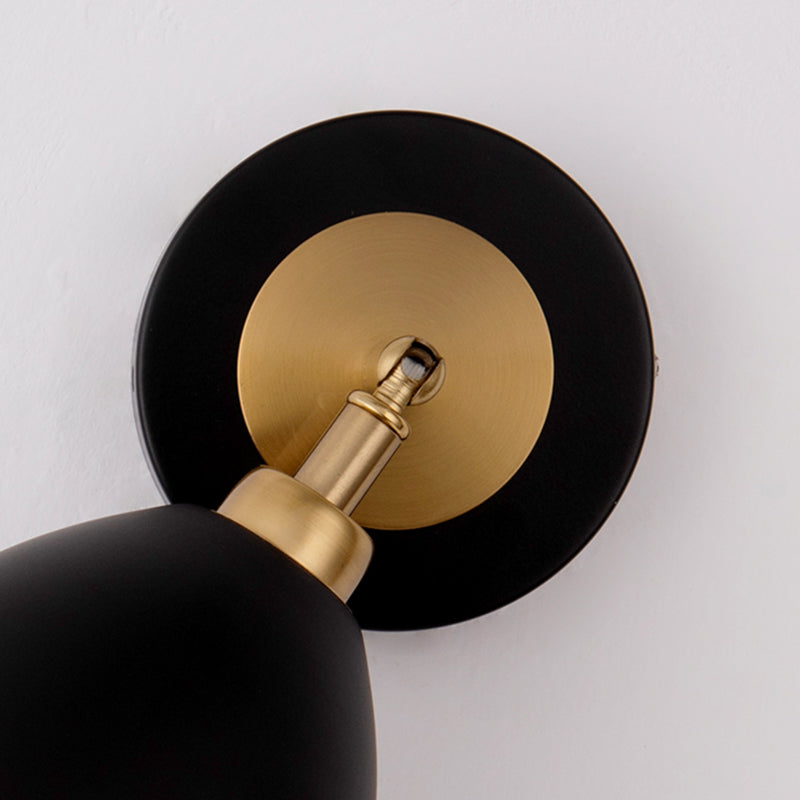 Nordic Style Iron Wall Light Cone Shape Adjustable Wall Lamp for Living Room