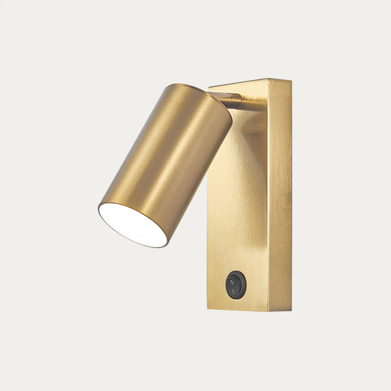 Modern Simple Iron Wall Light Cylinder Shape Rotatable Wall Lamp for Living Room