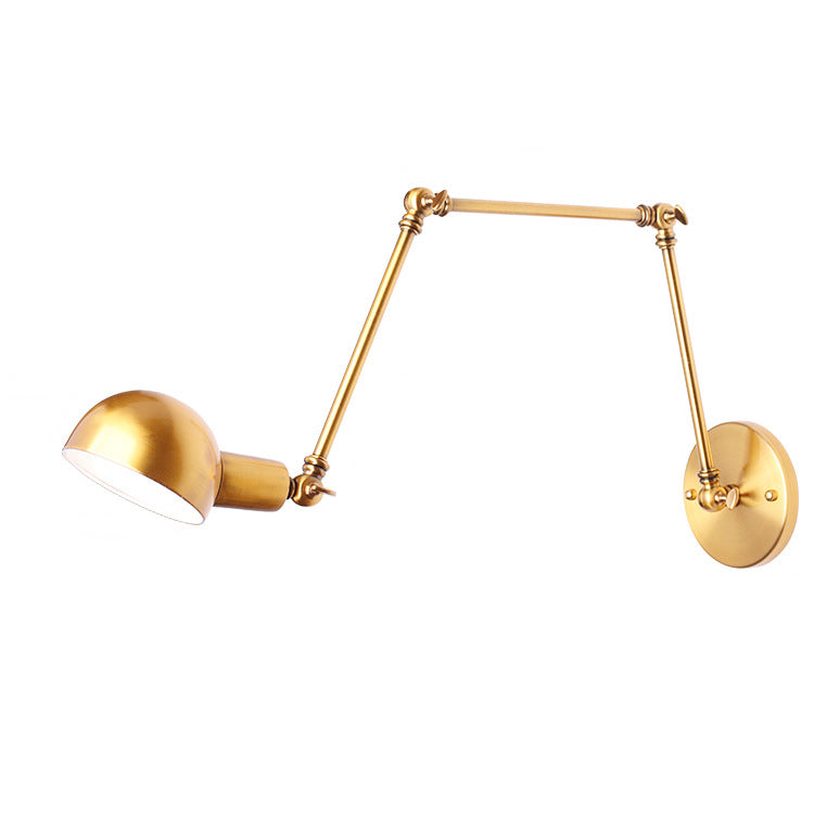 Modern Style Dome Shape Wall Sconce Metal 1 Light Sconces for Living Room