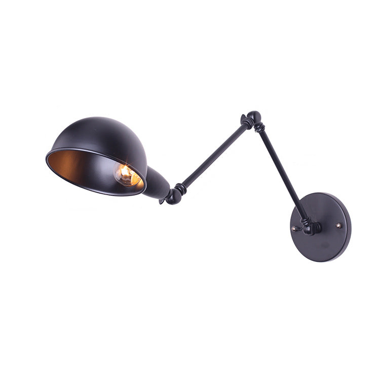 Modern Style Dome Shape Wall Sconce Metal 1 Light Sconces for Living Room