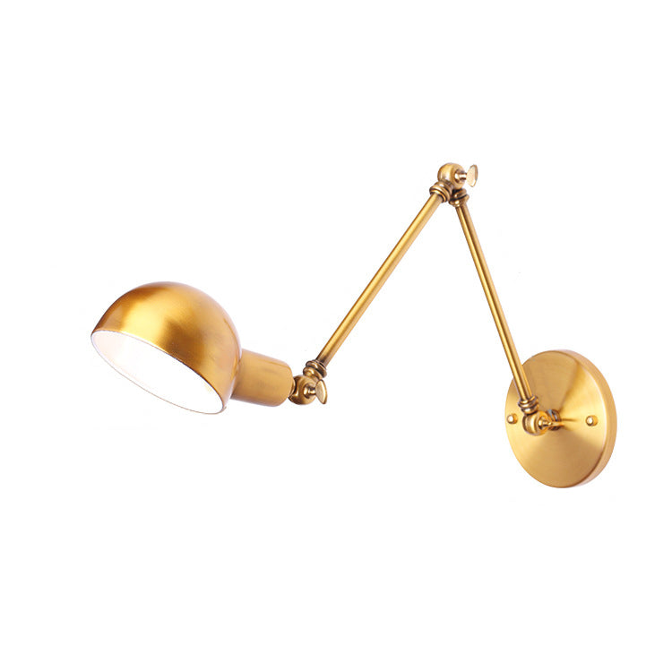 Modern Style Dome Shape Wall Sconce Metal 1 Light Sconces for Living Room
