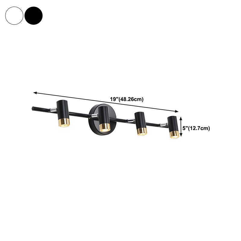 Modern Style 4 Arms Shape Vanity Lamp Metal 4 Lights Vanity Light for Bathroom