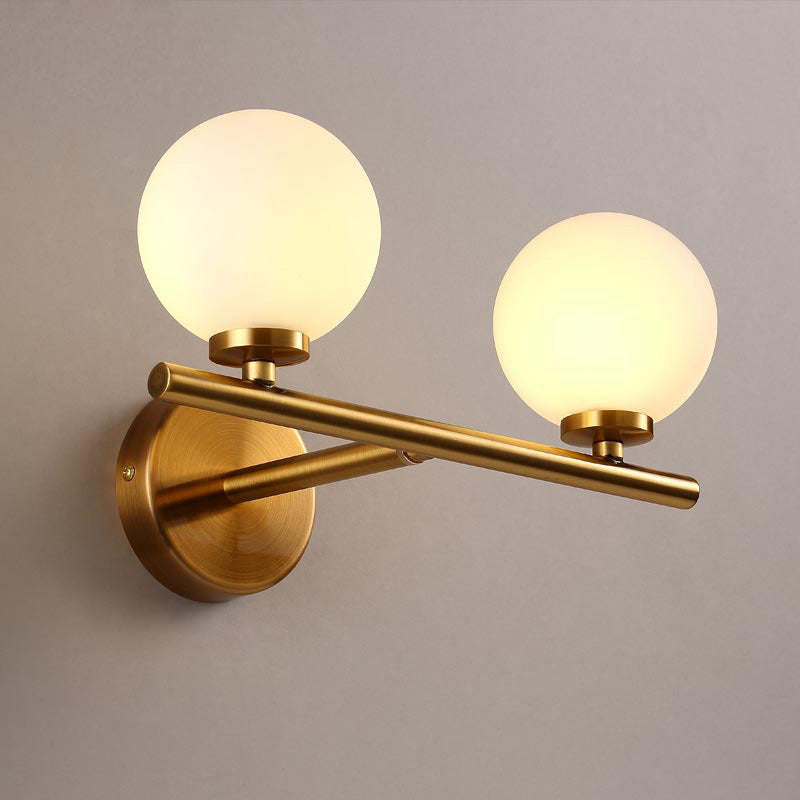 Creative Vanity Lighting Minimalist Glass Wall Light Sconce for Bathroom