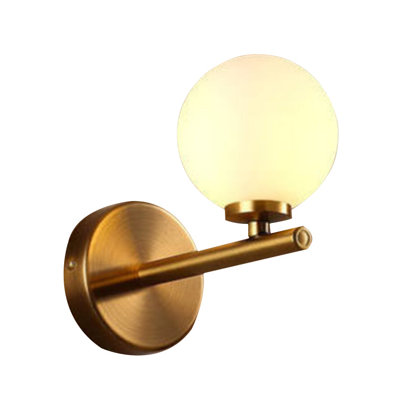 Creative Vanity Lighting Minimalist Glass Wall Light Sconce for Bathroom