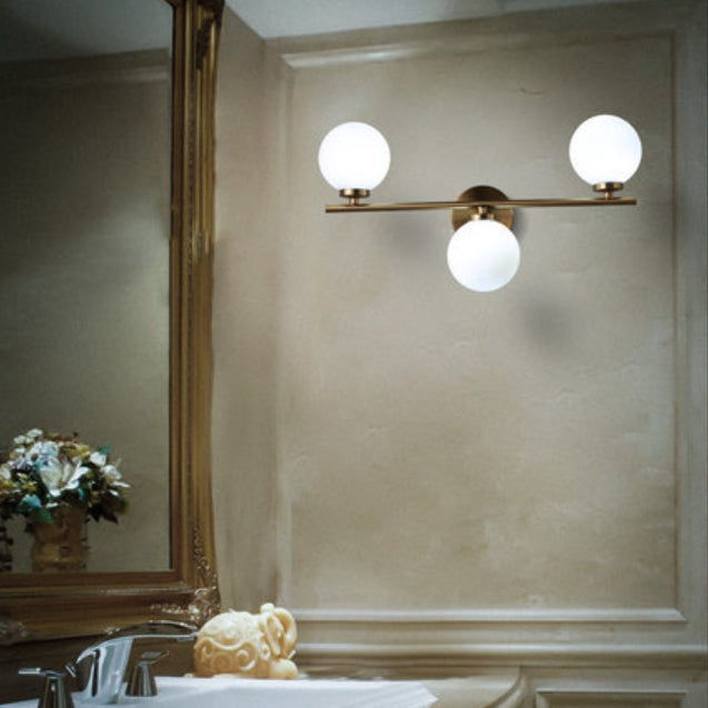 Creative Vanity Lighting Minimalist Glass Wall Light Sconce for Bathroom