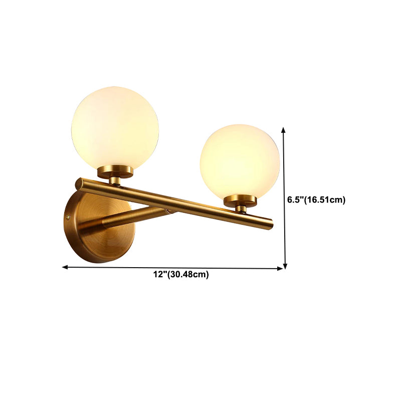 Creative Vanity Lighting Minimalist Glass Wall Light Sconce for Bathroom