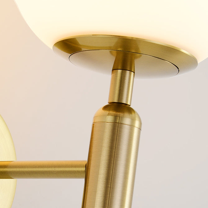 Nordic Vanity Lighting Simple Glass Wall Light Sconce for Bathroom