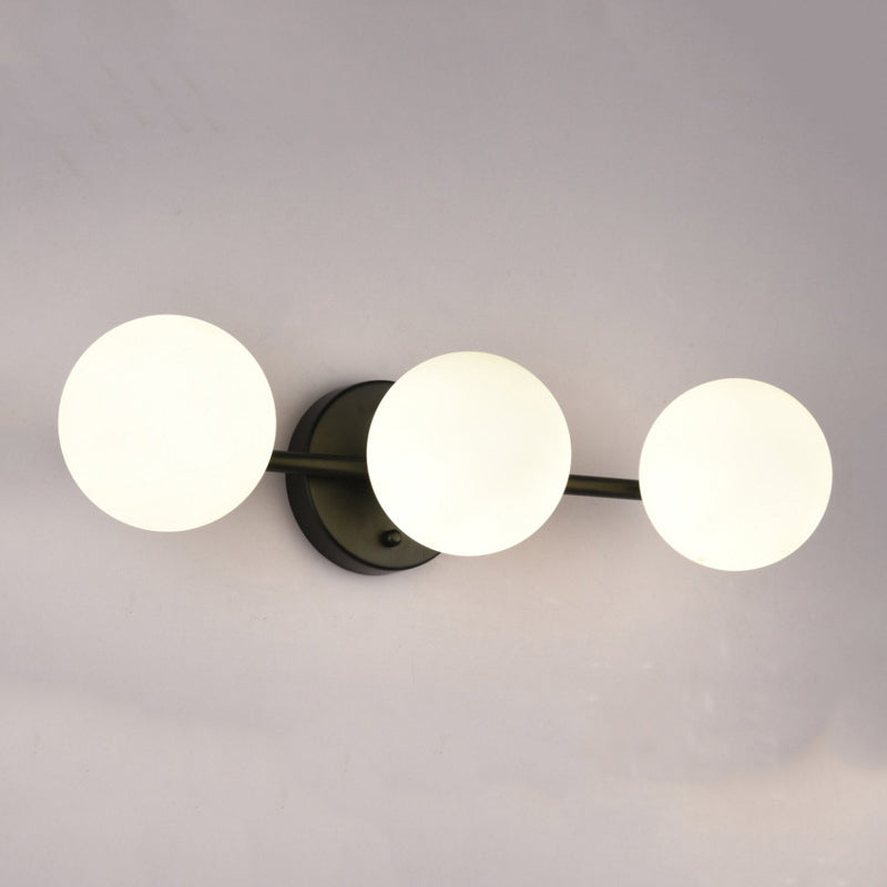 Creative Vanity Lighting Simple Glass Wall Light Sconce for Bathroom