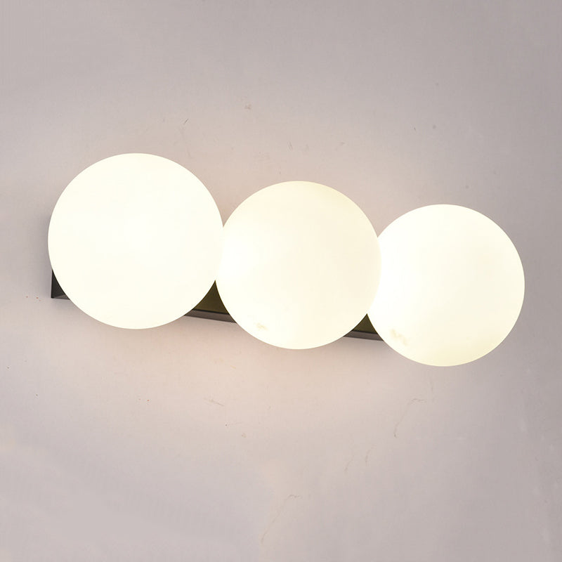 Creative Vanity Lighting Simple Glass Wall Light Sconce for Bathroom
