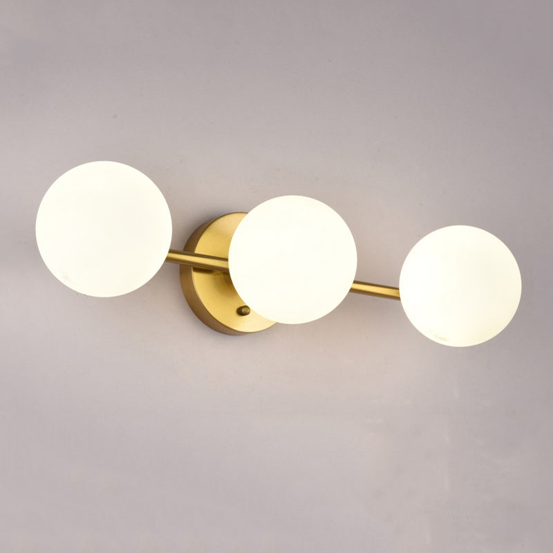 Creative Vanity Lighting Simple Glass Wall Light Sconce for Bathroom