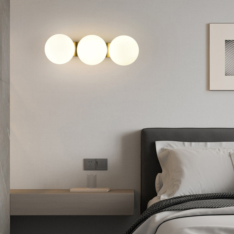 Creative Vanity Lighting Simple Glass Wall Light Sconce for Bathroom