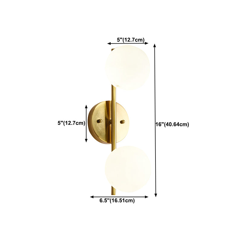 Creative Vanity Lighting Simple Glass Wall Light Sconce for Bathroom