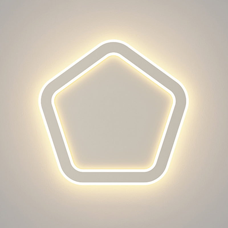 LED Wall Lamp 1-Light Simple Wall Mount Lamp with Acrylic Shade for Bedroom
