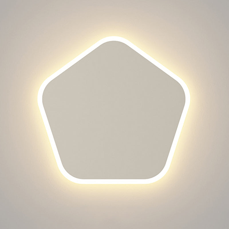 LED Wall Lamp 1-Light Simple Wall Mount Lamp with Acrylic Shade for Bedroom