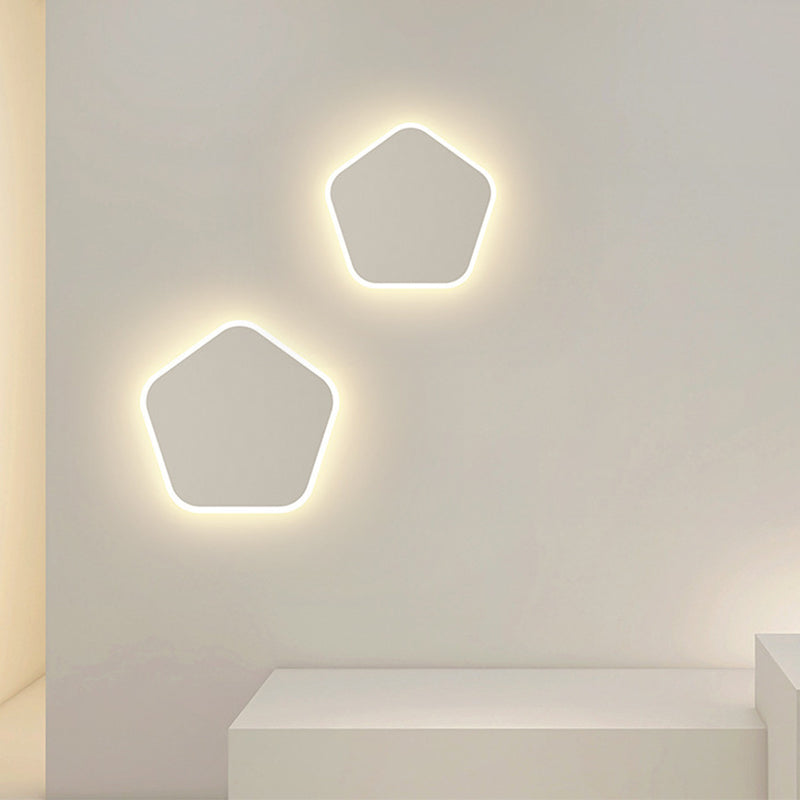 LED Wall Lamp 1-Light Simple Wall Mount Lamp with Acrylic Shade for Bedroom