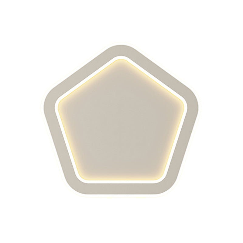 LED Wall Lamp 1-Light Simple Wall Mount Lamp with Acrylic Shade for Bedroom