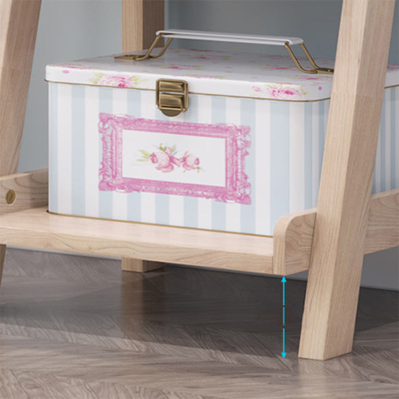 4 Shelves Ladder Bookshelf Modern Wood Bookshelf 55.1" H X 14.2" W