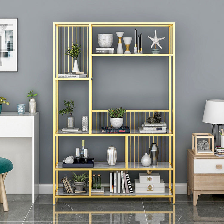 Open Back Shelf Bookcase 5 Levels with Rectangular Shelves Shelf 71" Tall