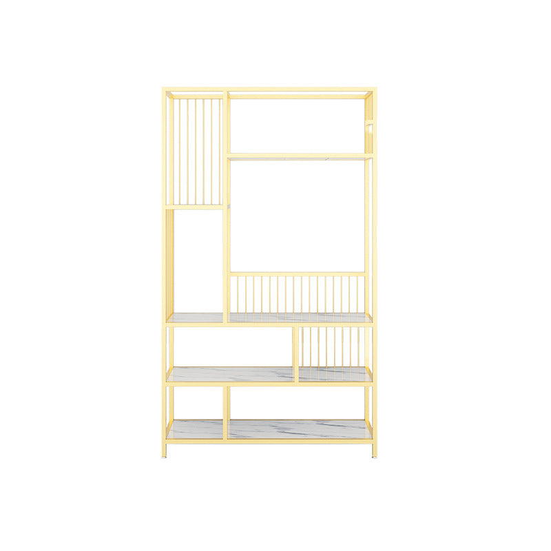 Open Back Shelf Bookcase 5 Levels with Rectangular Shelves Shelf 71" Tall