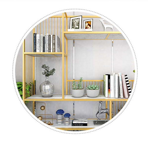 Open Back Shelf Bookcase 5 Levels with Rectangular Shelves Shelf 71" Tall