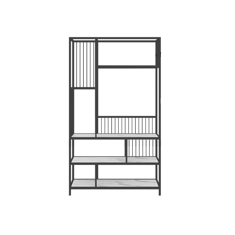 Open Back Shelf Bookcase 5 Levels with Rectangular Shelves Shelf 71" Tall