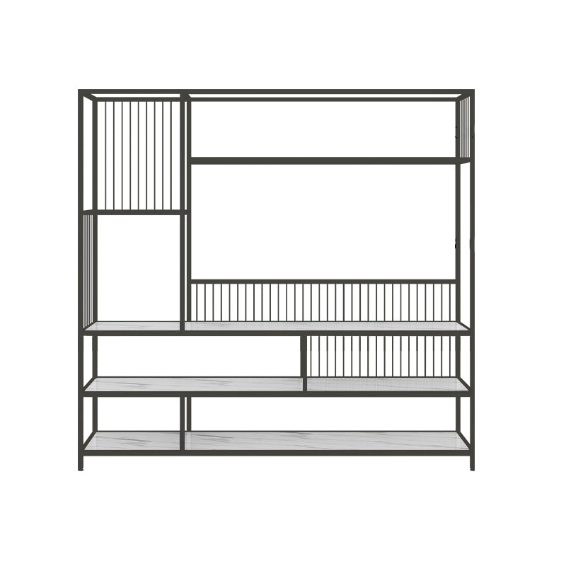 Open Back Shelf Bookcase 5 Levels with Rectangular Shelves Shelf 71" Tall