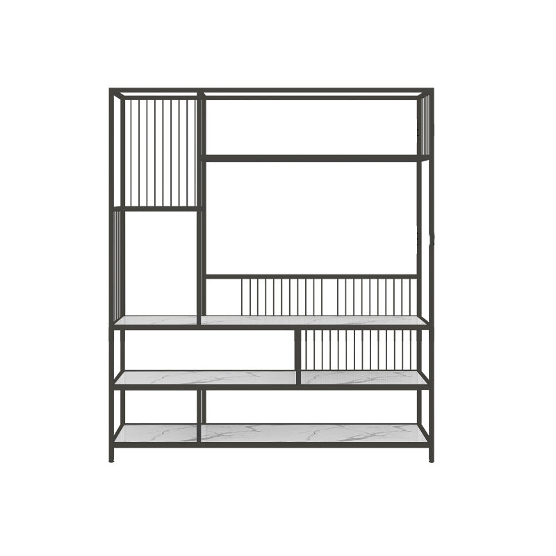 Open Back Shelf Bookcase 5 Levels with Rectangular Shelves Shelf 71" Tall