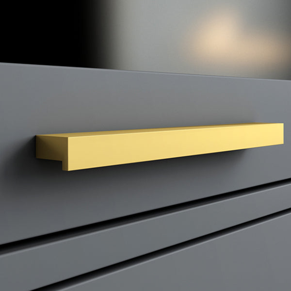 Modern Barrister Shelf Bookcase Gray Engineered Wood Bookshelf