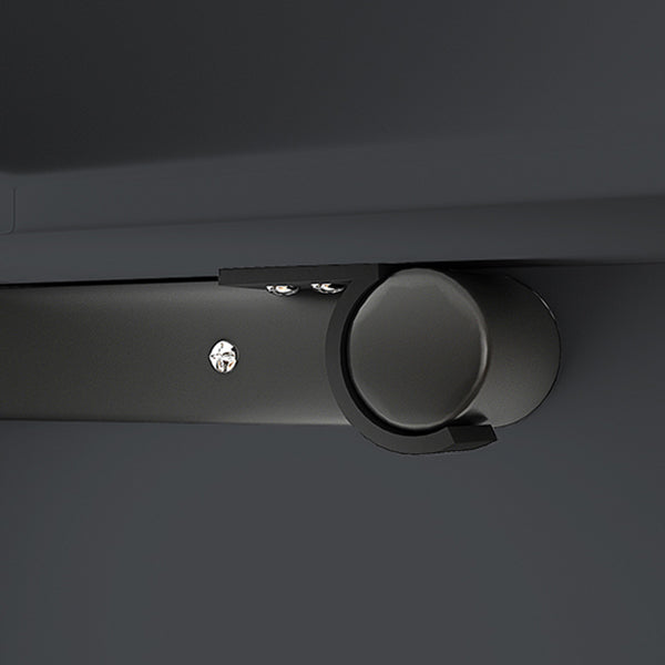 Modern Barrister Shelf Bookcase Gray Engineered Wood Bookshelf