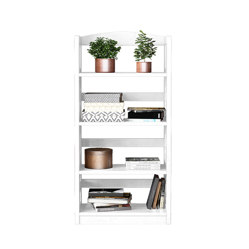 Modern Solid Wood Bookshelf Open Shelf Standard Bookshelf 62.2" H X 11" W