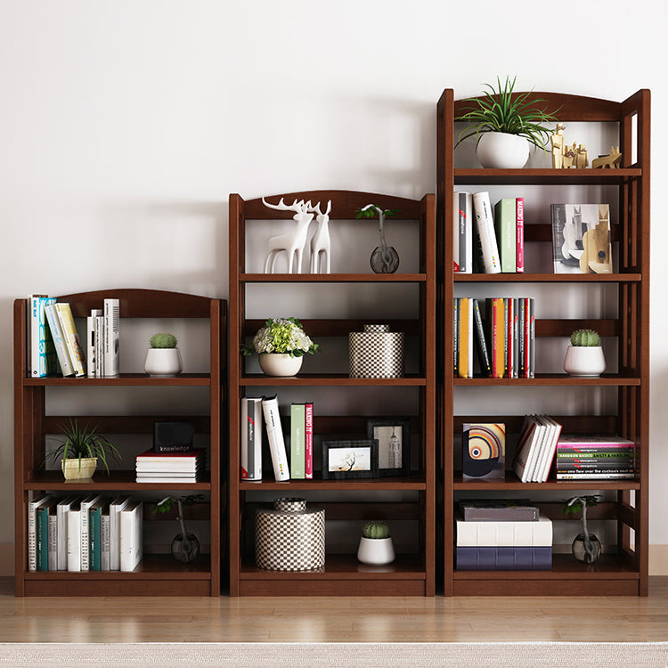 Modern Solid Wood Bookshelf Open Shelf Standard Bookshelf 62.2" H X 11" W