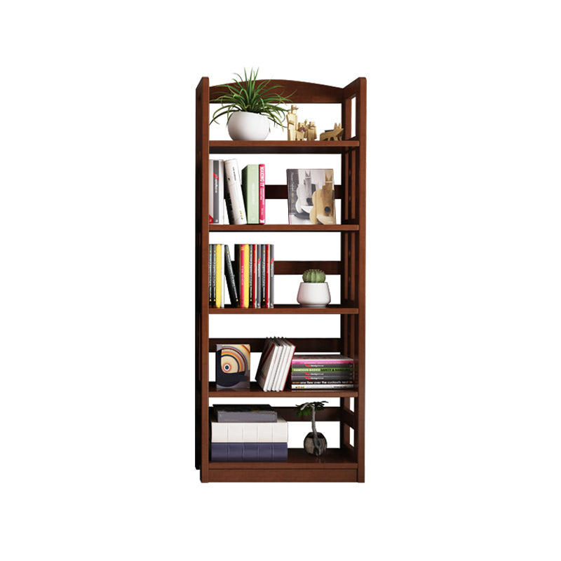 Modern Solid Wood Bookshelf Open Shelf Standard Bookshelf 62.2" H X 11" W