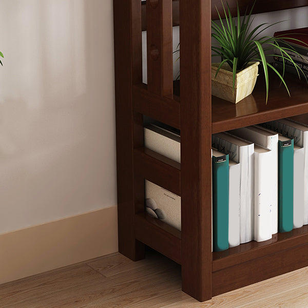 Modern Solid Wood Bookshelf Open Shelf Standard Bookshelf 62.2" H X 11" W