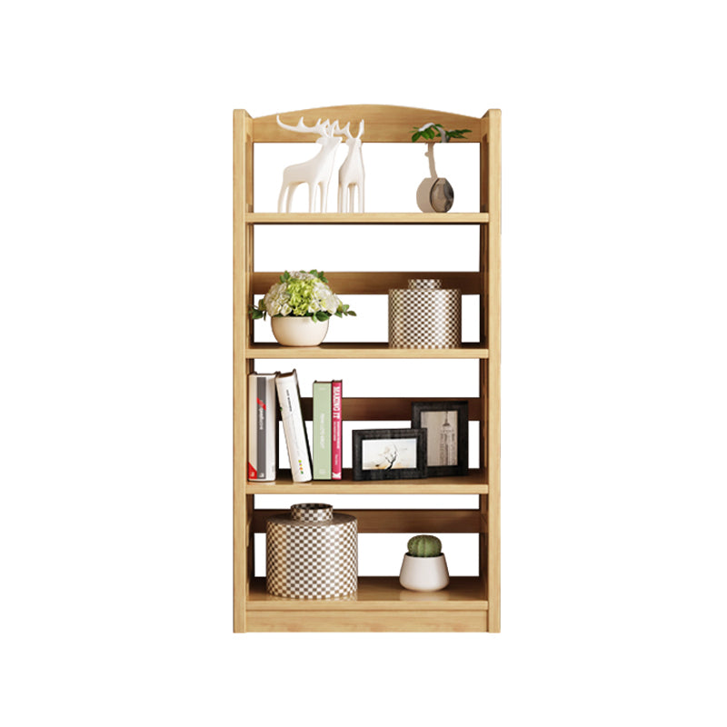 Modern Solid Wood Bookshelf Open Shelf Standard Bookshelf 62.2" H X 11" W