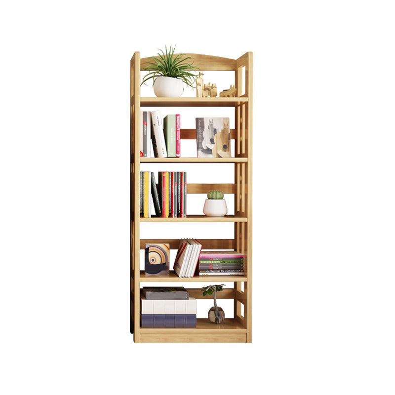 Modern Solid Wood Bookshelf Open Shelf Standard Bookshelf 62.2" H X 11" W