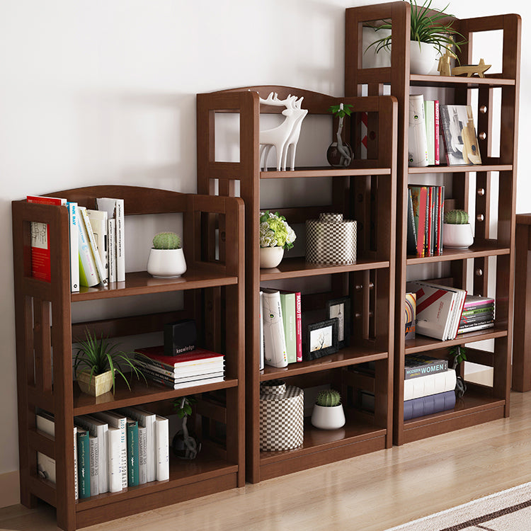 Modern Solid Wood Bookshelf Open Shelf Standard Bookshelf 62.2" H X 11" W