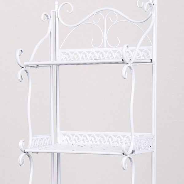 Contemporary Metal Book Shelf Folding Open Back Bookshelf Shelves Included