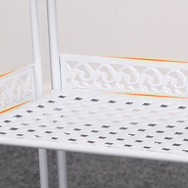 Contemporary Metal Book Shelf Folding Open Back Bookshelf Shelves Included