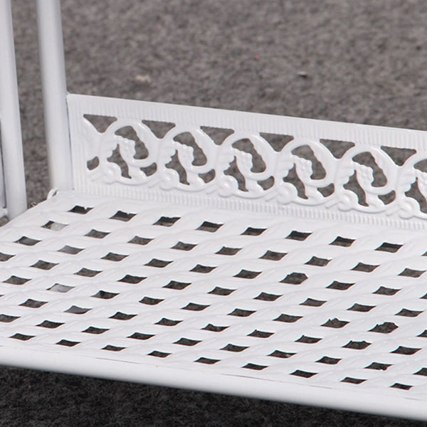 Contemporary Metal Book Shelf Folding Open Back Bookshelf Shelves Included