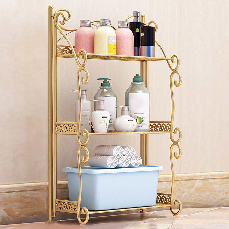 Contemporary Metal Book Shelf Folding Open Back Bookshelf Shelves Included