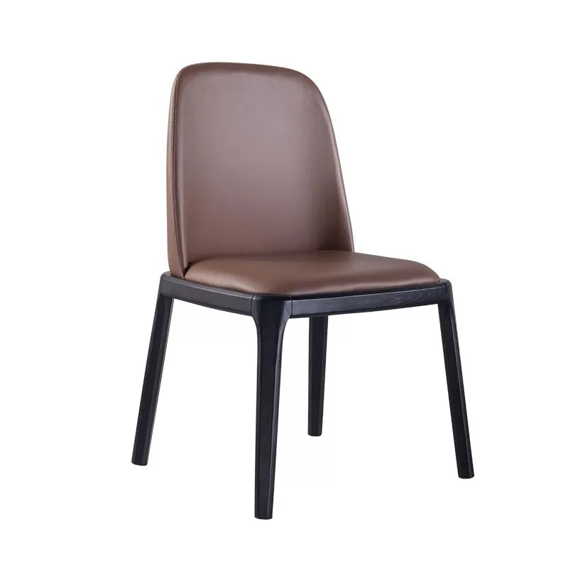 Solid Back Chair Wood Scandinavian Dining Kitchen Room Arm Chair