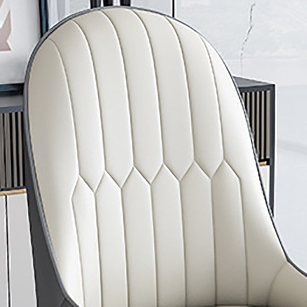 Contemporary Style Dining Chair Arm Dining Chairs with Metal Legs for Kitchen