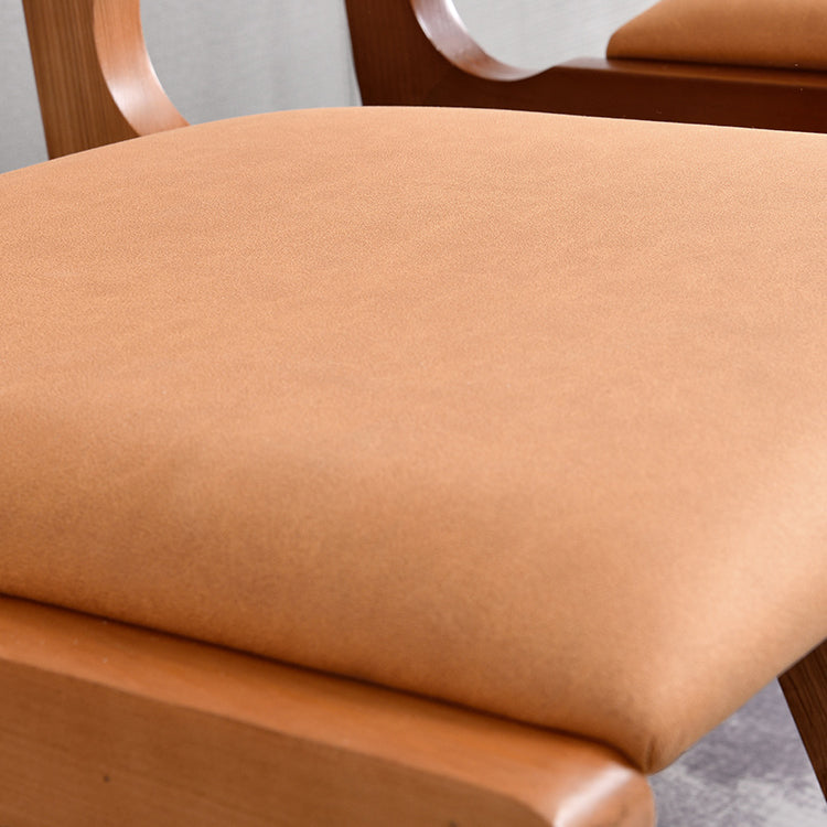 Traditional Style Dining Chair Solid Wood Cane Back Chair for Home