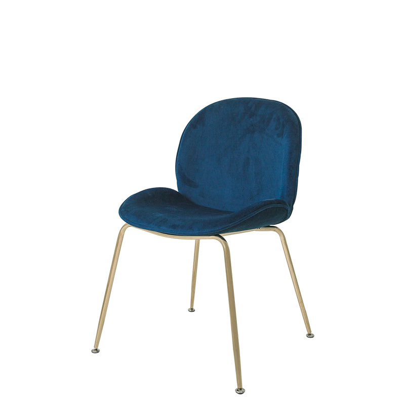 Glam Style Dining Chair Upholstered Dining Side Chair for Indoor