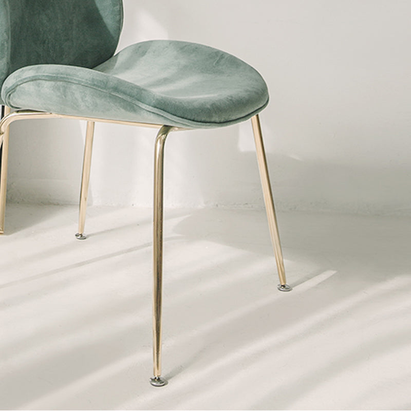 Glam Style Dining Chair Upholstered Dining Side Chair for Indoor