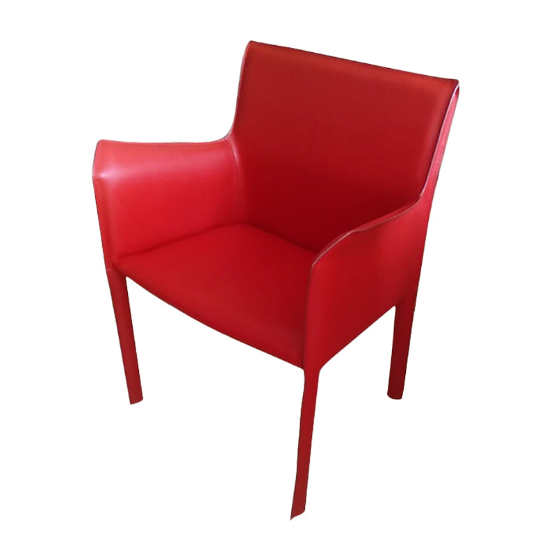 Contemporary Dining Arm Chair Faux Leather Home Dining Side Chair