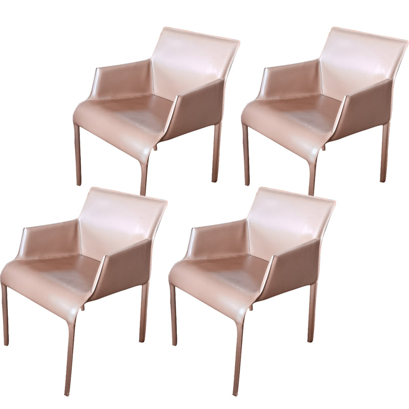 Contemporary Dining Arm Chair Faux Leather Home Dining Side Chair