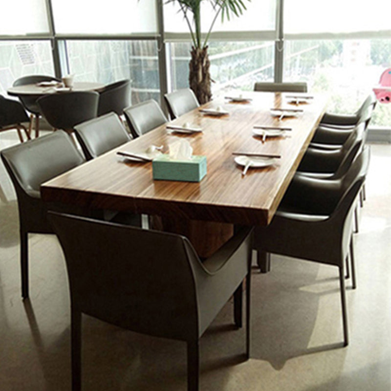 Contemporary Dining Arm Chair Faux Leather Home Dining Side Chair